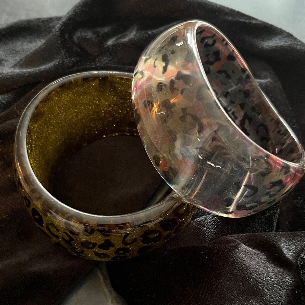 Leopard Print Bangle Set
